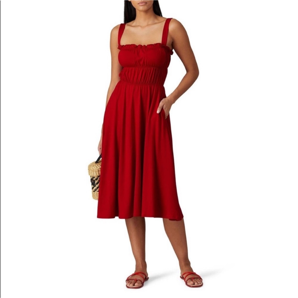 Reformation Red Sun Dress